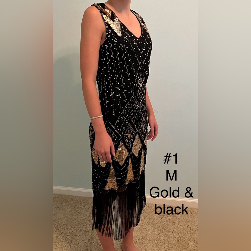 Formal dress for a party, 1920's flapper dress.